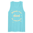 Load image into Gallery viewer, NOBODY EVER DIED OF AWKWARD tank top