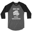 Load image into Gallery viewer, THIS FIST HITS WHITE SUPREMACISTS baseball tee