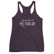 Load image into Gallery viewer, MY GENDER IS VALID racerback