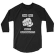 Load image into Gallery viewer, THIS FIST HITS WHITE SUPREMACISTS baseball tee