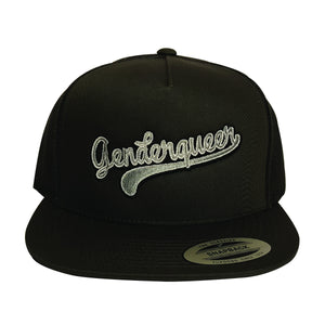 GENDERQUEER charcoal grey trucker hat