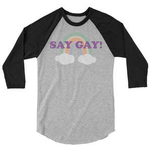 SAY GAY! baseball shirt