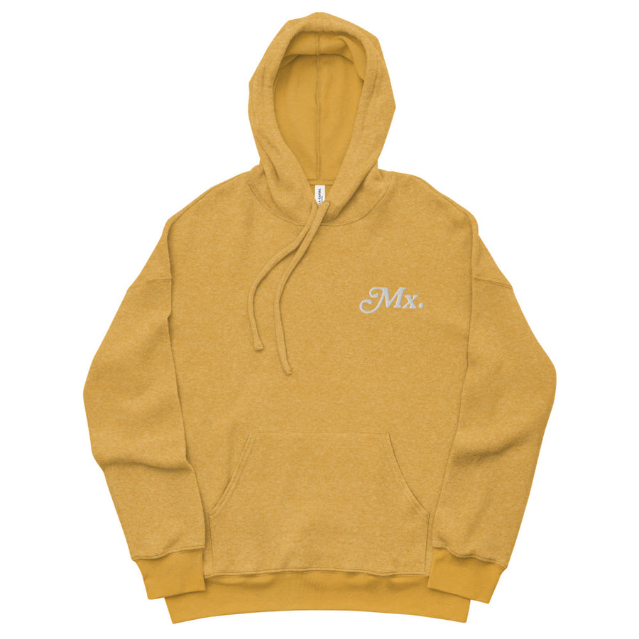 MX. sueded fleece hoodie